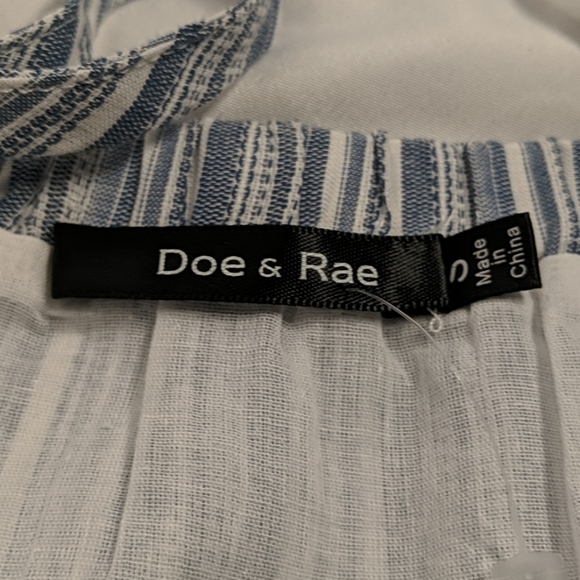 DOE & RAE Ruffle Hem Dress With Tie Straps ~ NWOT - Picture 12 of 16